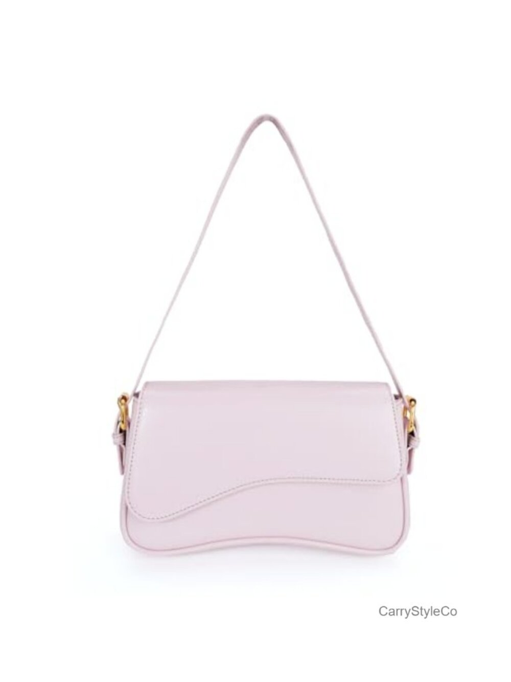 Saddle Shoulder Bag PU Leather Vegan Retro Hobo Purse Zipper Clutch